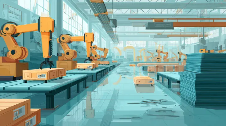 High-volume licensed technical product production in modern Chinese factories